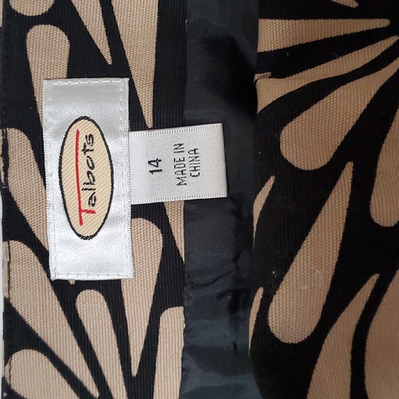 TALBOTS Printed Pencil Plus size Skirt 14 Brown - Picture 3 of 9